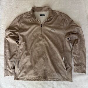 Callaway Men's Beige Zip-Up Sweater
